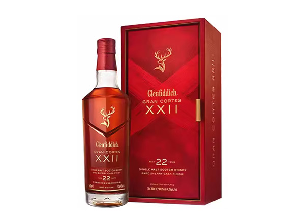 成都回收格兰菲迪22年璀璨珍藏版威士忌700ml礼盒装Glenfiddich XXII苏格兰威士忌