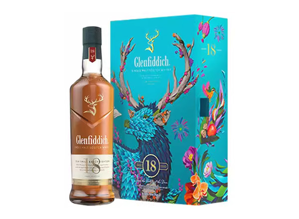 成都格兰菲迪回收格兰菲迪18年700ml春节礼盒装Glenfiddich苏格兰威士忌