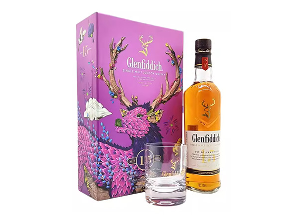 成都收购格兰菲迪15年威士忌福鹿礼盒装Glenfiddich苏格兰威士忌700ml上门回收