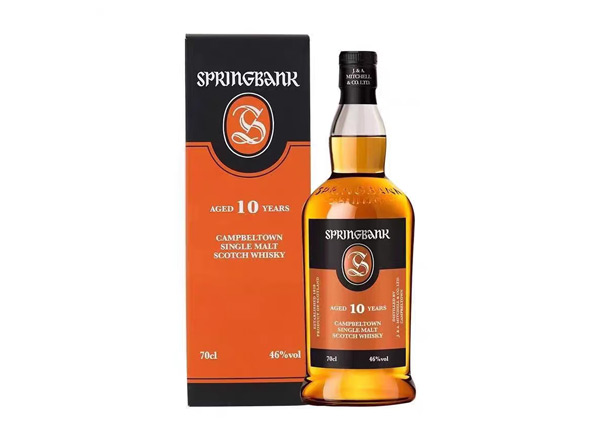 成都收购云顶10年威士忌SpringBank云顶10年700ml回收洋酒行货