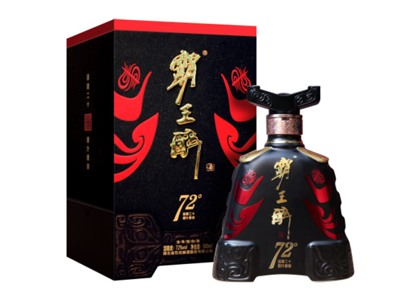 成都回收石花霸王醉酒72° 白酒礼盒