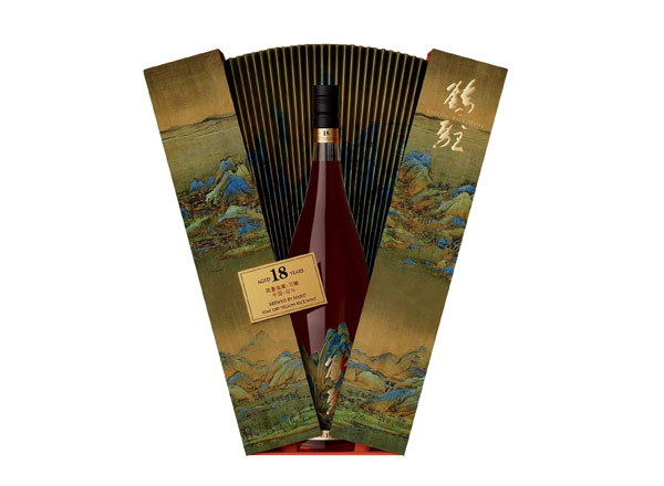 成都鹤驻18年黄酒回收鹤驻新花雕18年珍藏版千里江山图